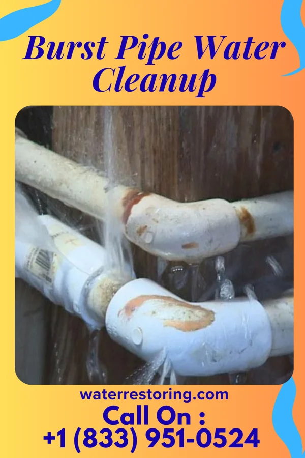 Burst Pipe Water Cleanup in White Eagle, OK